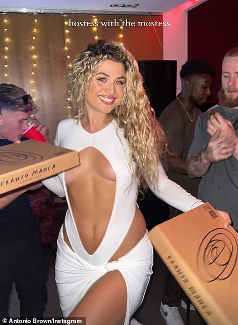 Downing booze from the bottle, twerking with pizza slices and PLENTY of dirty dancing: The Love Island stars let loose at Antigoni Buxton's wild reunion party on Thursday night - but why did the finalists snub the celebrations?
