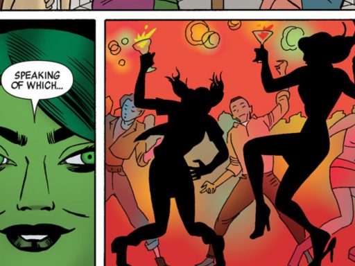 She-Hulk and Patsy / Hellcat dancing from 2014