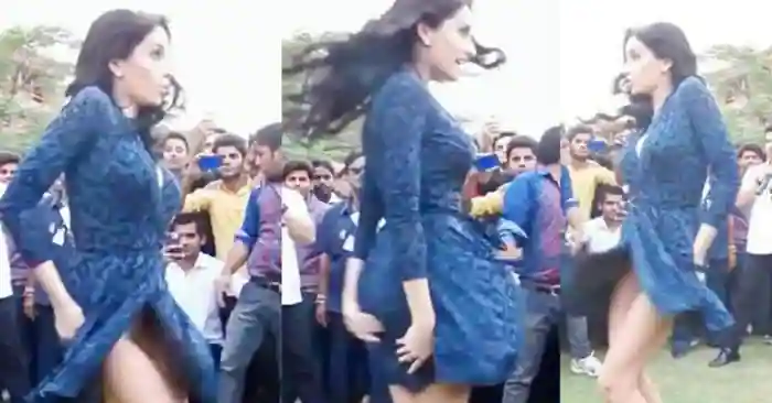 When performing live, Nora Fatehi has a "OOPS" moment.