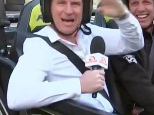 New dad Sam Mac risked his life as he performed a death-defying car stunt live on Sunrise on Thursday morning